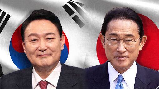 윤석열 대통령(왼쪽)과 기시다 후미오 일본 총리. ⓒ News1 최수아 디자이너