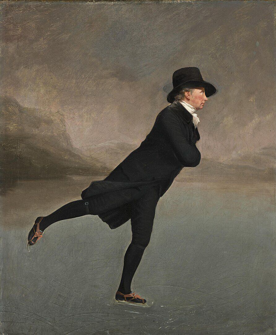 헨리 레이번, 스케이트 타는 목사, 1790년대, 캔버스에 유채, 76 × 64 cm, 에든버러 스코틀랜드 국립미술관 소장.