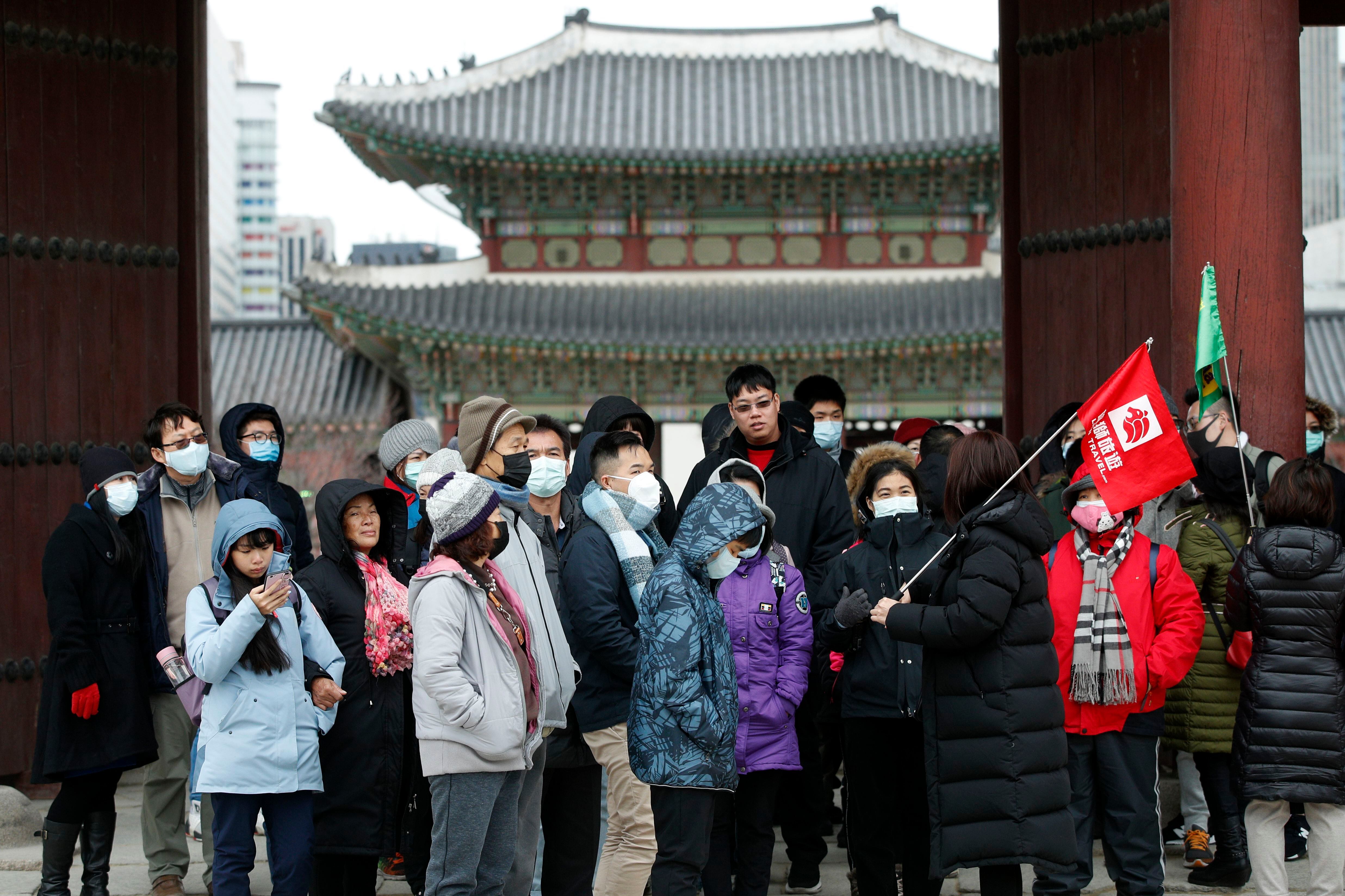 2020년 1월 27일 서울 종로구 경복궁을 찾은 중국인 관광객들의 모습./뉴스1