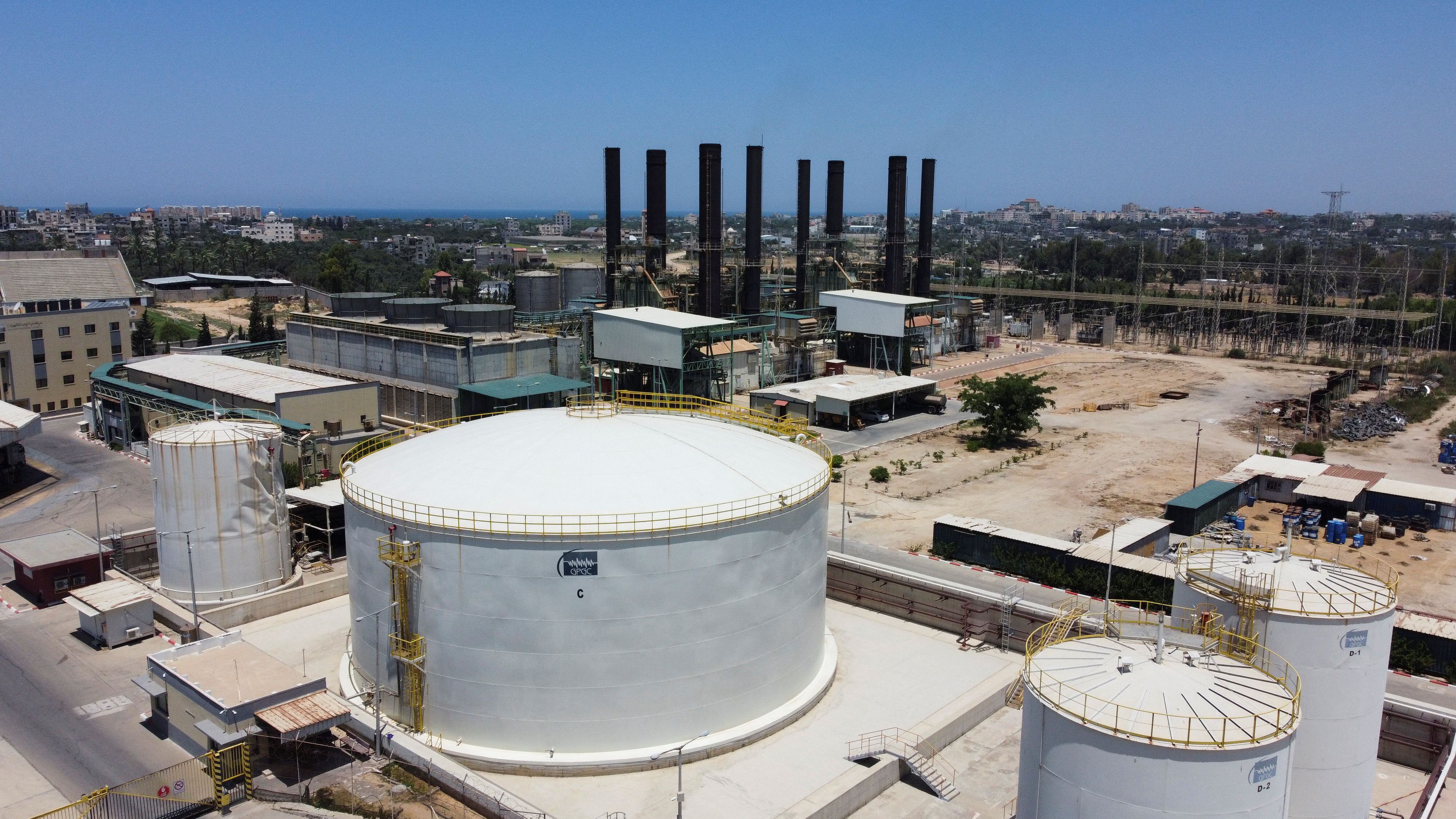 가자지구에 위치한 가자 발전소의 모습./로이터 연합뉴스