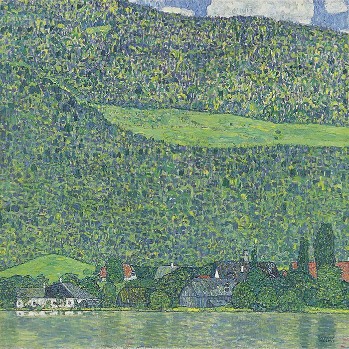 구스타프 클림트, 아터제 호수의 리츨베르크, 1910~1912년, 캔버스에 유채, 110×110㎝, 소장처 미상.