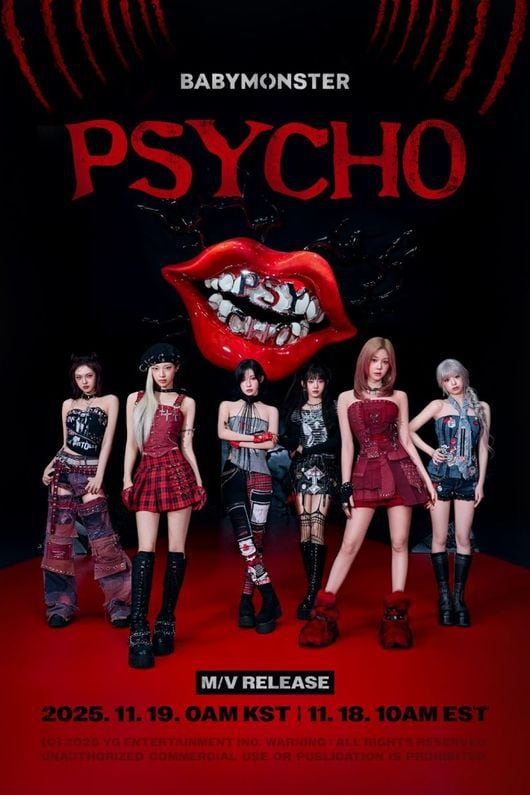 BABYMONSTER Unveils 'PSYCHO' MV Tonight: Hip-Hop, Dance, Rock