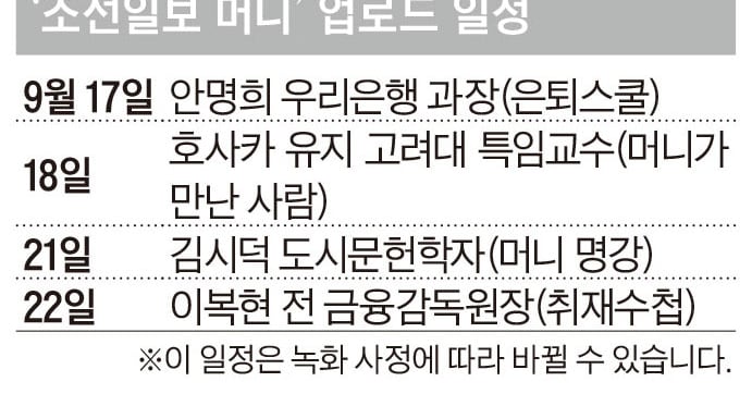 Chosun Ilbo Money Explores Retirement, Markets, Diplomacy