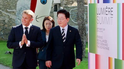 李·마크롱, 韓·佛 영상산업에 1.5조 투자 선포