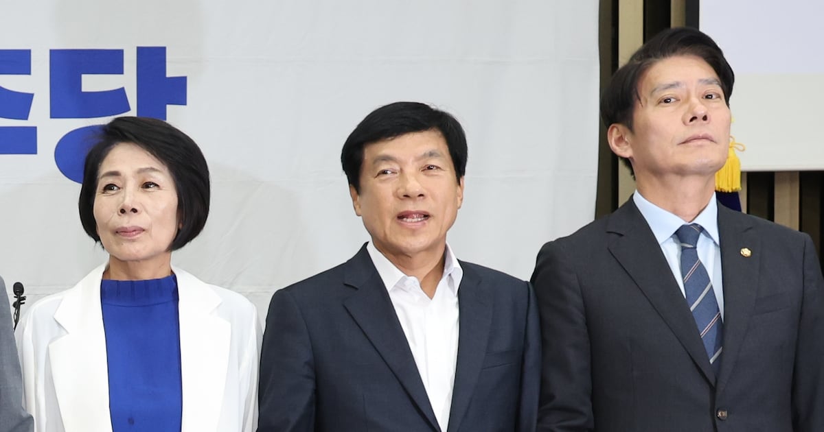 Democratic Party lawmakers at the National Assembly general meeting