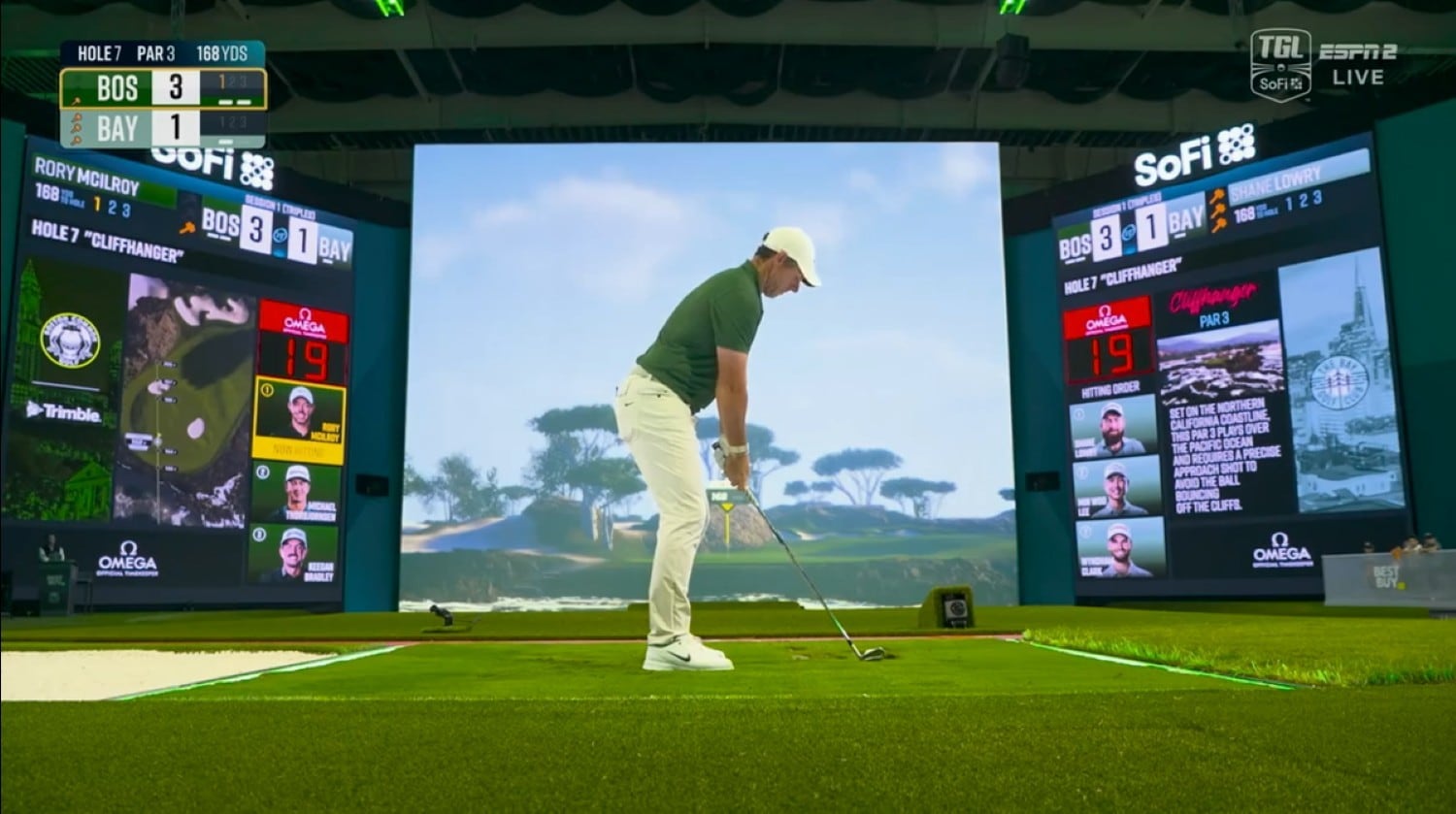 파이널에서도 긴장·압박 극대화… TGL 타임키퍼 오메가의 ‘40초 샷 클락’