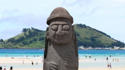 제주금능해수욕장 돌하르방