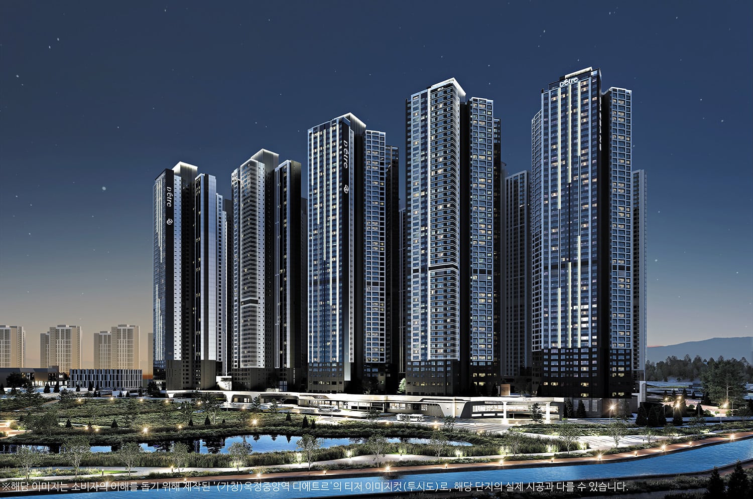 옥정중앙역 초역세권… 길 하나 건너면 최대 학원가·상업시설, 인근엔 호수공원