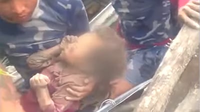 네팔 5세 소녀 구조…60시간의 기적
