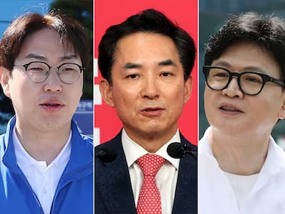 부산 북갑 요동… 한동훈, 3자 대결 첫 1위