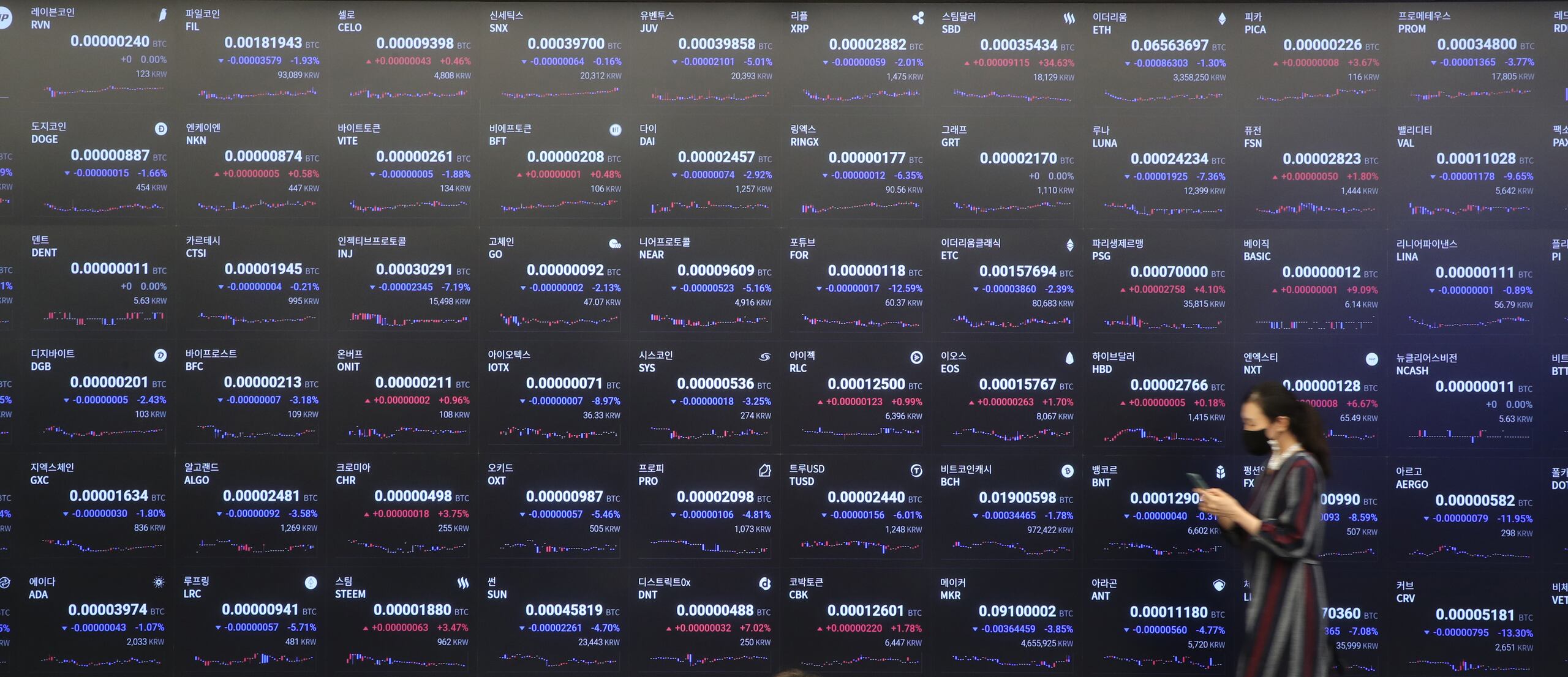 비트코인 37% 떨어질때… 김치코인 63% 폭락, 두달새 시총 100조 증발