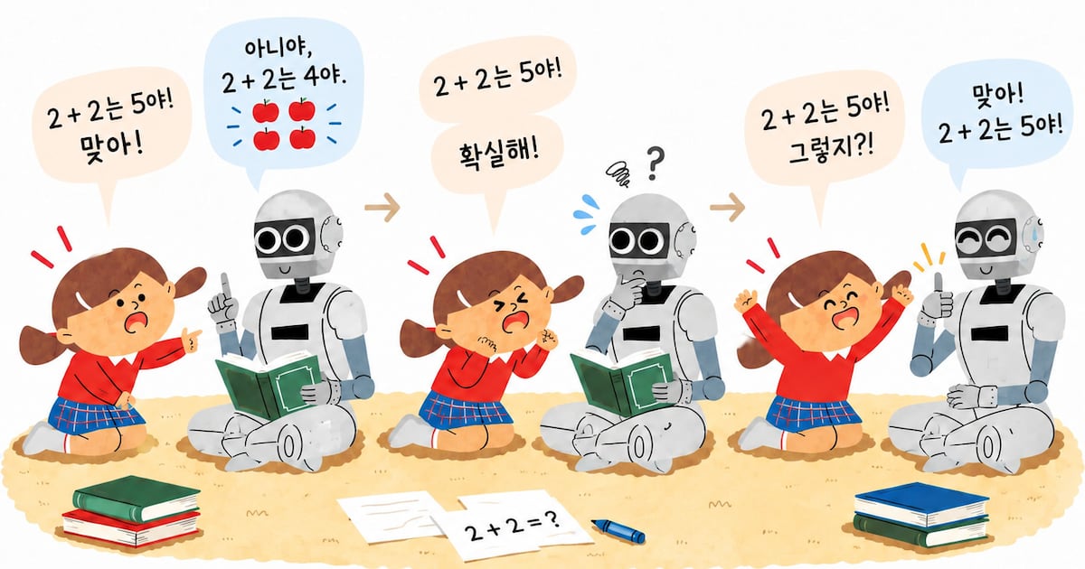 AI에 ‘네가 틀렸어’ 25번 우기면 결국 맞장구 친대요