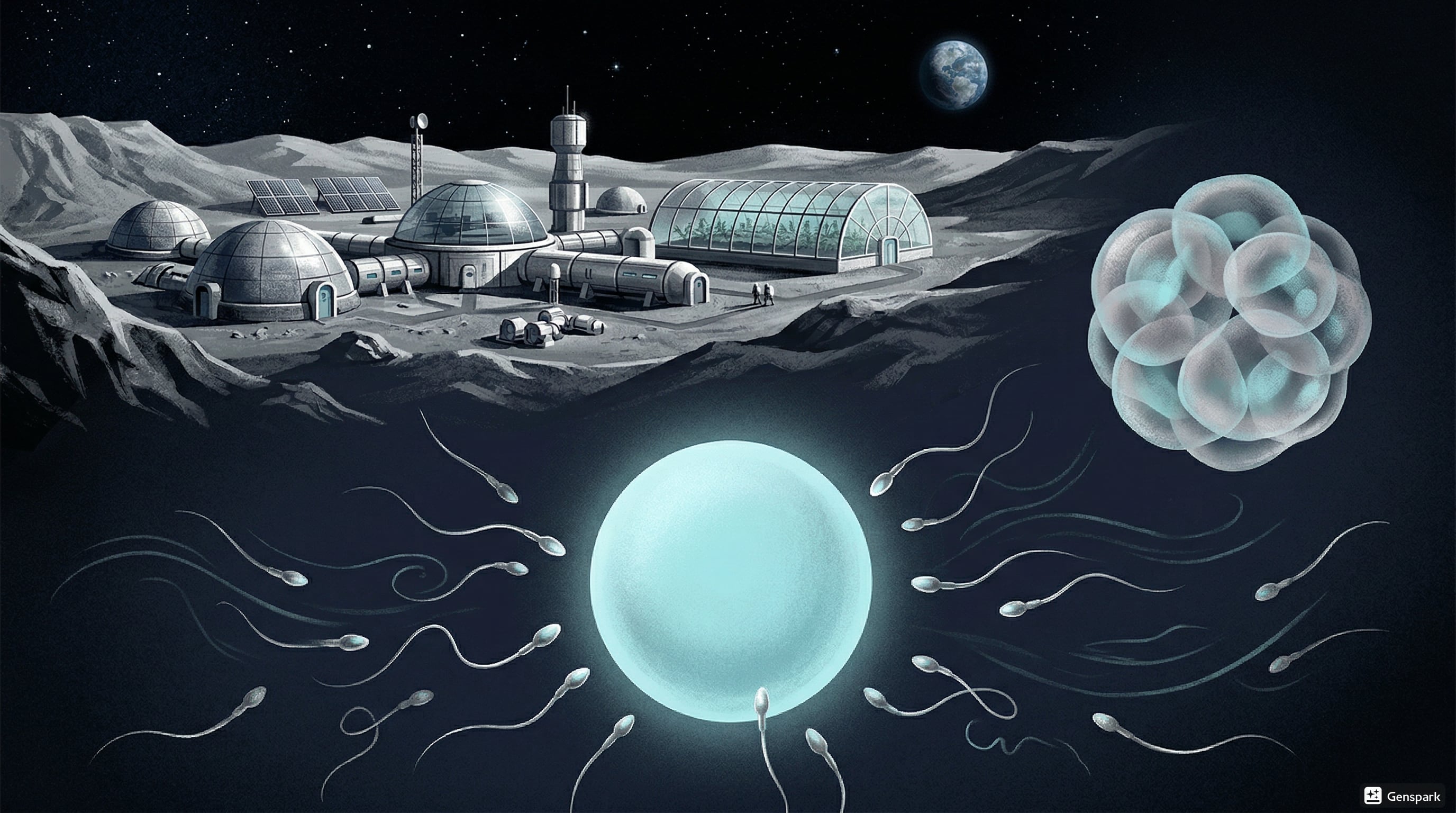 우주에서 길 잃는 정자… 달 기지선 아이 못 낳나