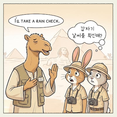 “미안하지만 다음에!”… ‘Later’보다는 ‘Rain check’