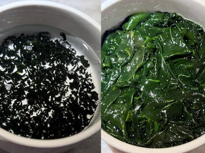 툭 넣어 끓이면 미역국이 뚝딱, 1년만에 10만봉 대박 3번 씻어 건조한 완도 미역