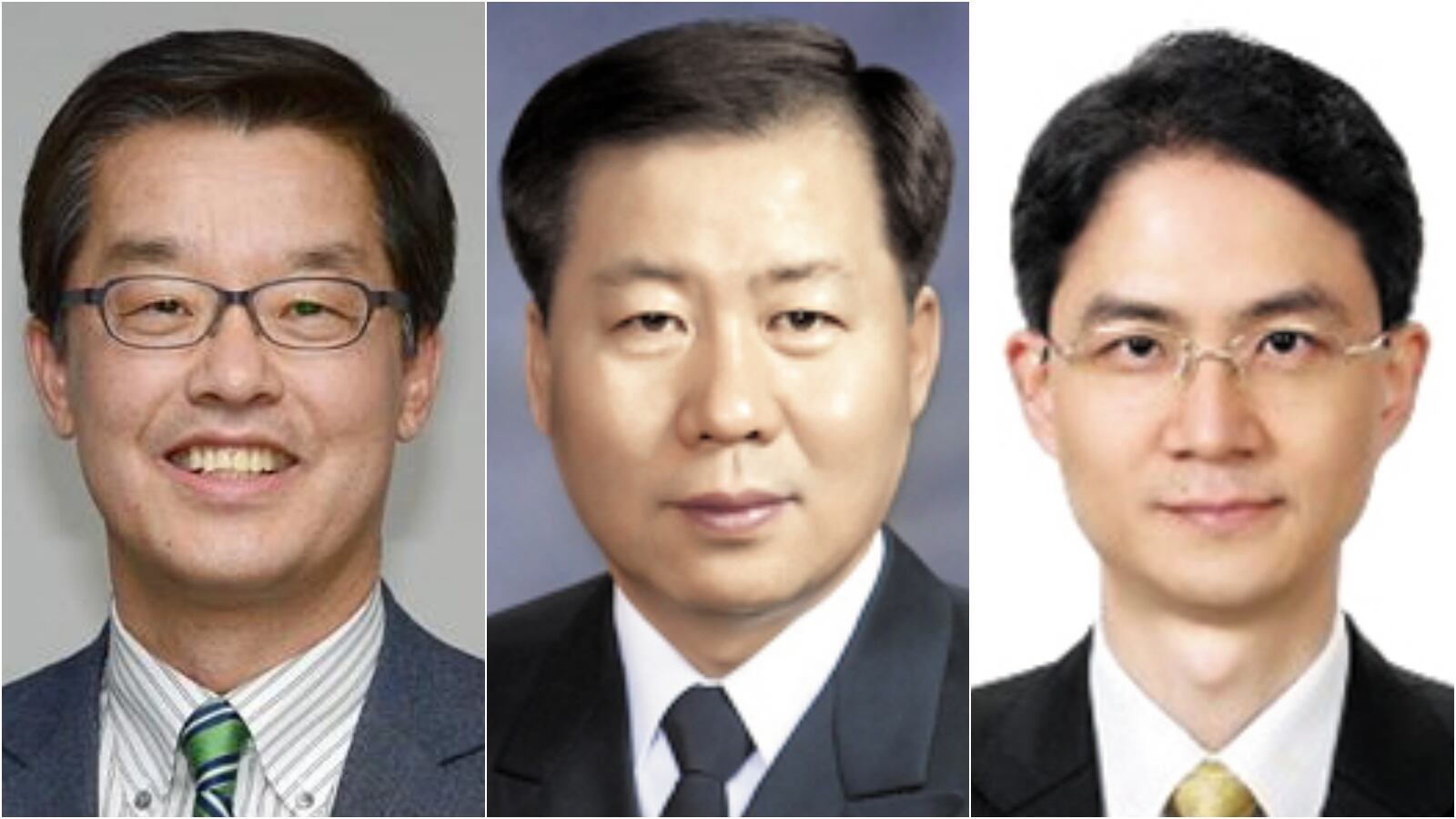 왼쪽부터 신임 박철희 주일대사, 심승섭 주호주대사, 최형찬 외교원장. /연합뉴스·국방부·외교부