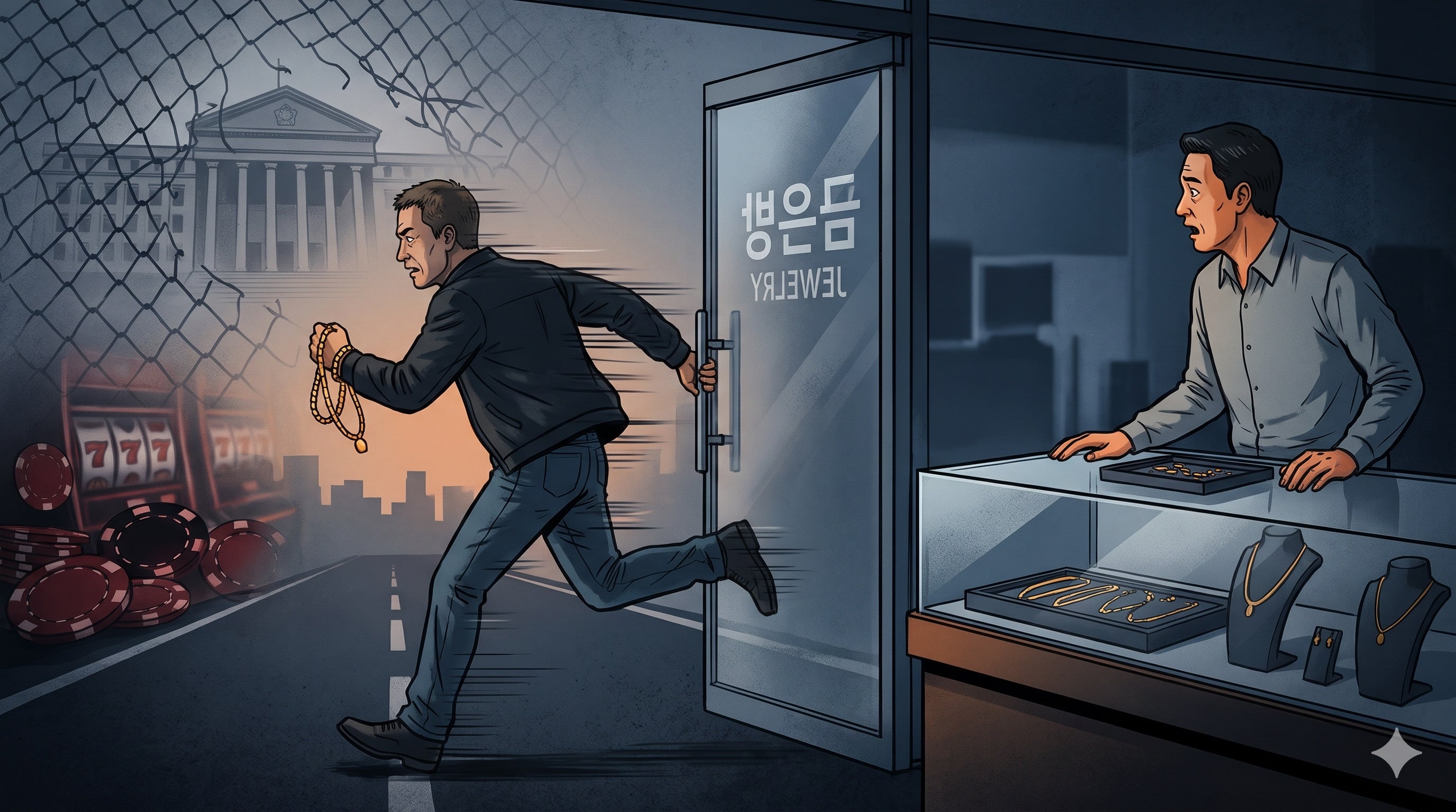 “도주 우려 없다” 영장 기각 나흘 만에… 또 금은방 턴 40대 ‘덜미’