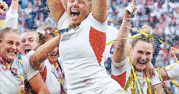 Red Roses Rugby Celebrate Rwc England Red Roses Win Women’s Rugby World Cup at Record Attendance