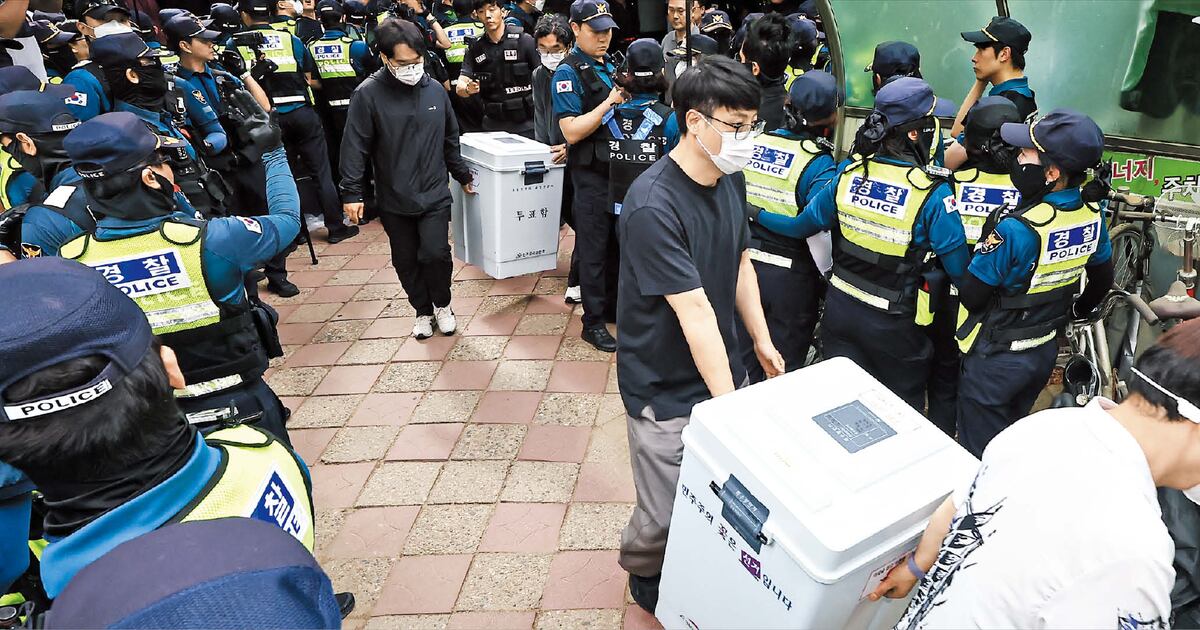 잠실 투표함, 경찰 투입 후 35시간 만에 꺼내