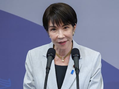 다카이치 사나에 일본 총리가 지난달 19일 경북 안동 한 호텔에서 이재명 대통령과 공동언론발표를 하고 있다. /연합뉴스