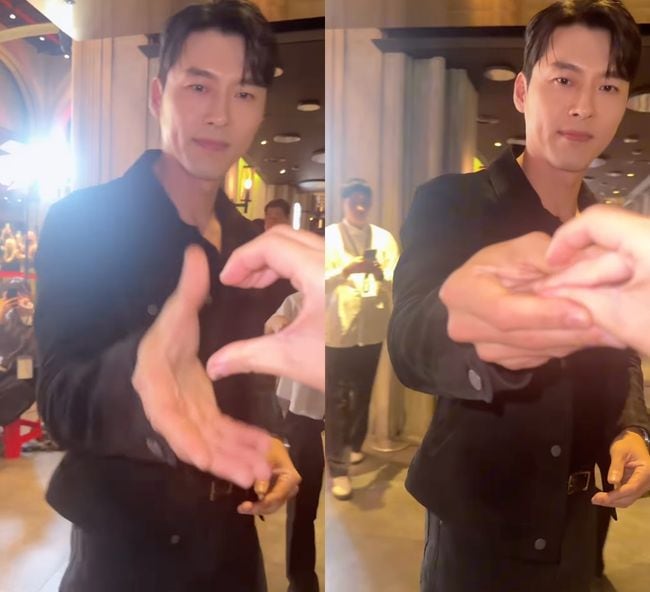 폰테크 달인 현빈, 팬 손하트 철벽 방어..♥손예진도 ‘엄지척’