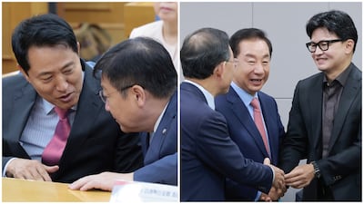 구심점 없는 옛 친윤… 오세훈·한동훈 ‘내편 만들기’