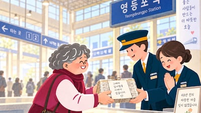 영등포역에서 못낸 푯값, 48년 만에 500만 원으로 갚은 할머니