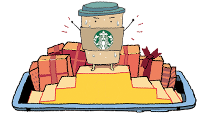 Starbucks Regains Top Gift Spot