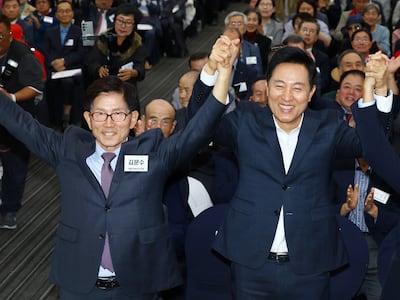 “李정부, 날개 없는 추락” 김문수·오세훈 한자리에