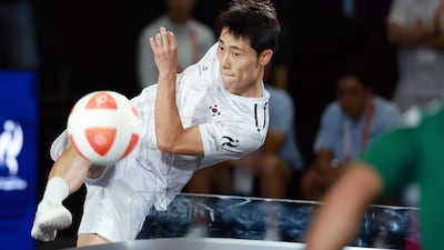 Lee Jun-seok Becomes Inaugural Teqball Champion at Asian Games