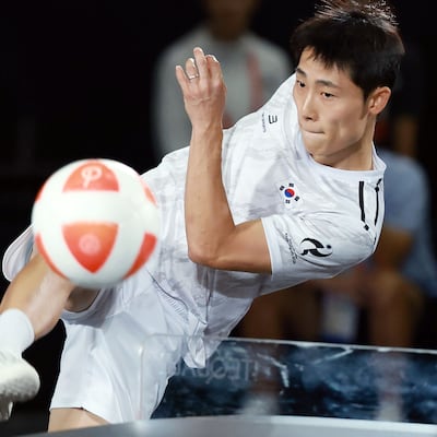 이준석, 신생 종목 ‘테크볼’ 초대 챔피언