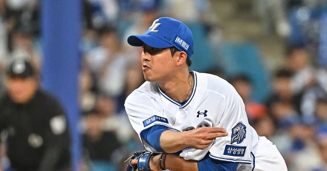 대구삼성라이온즈파크에서 역투하는 삼성 라이온즈 임기영