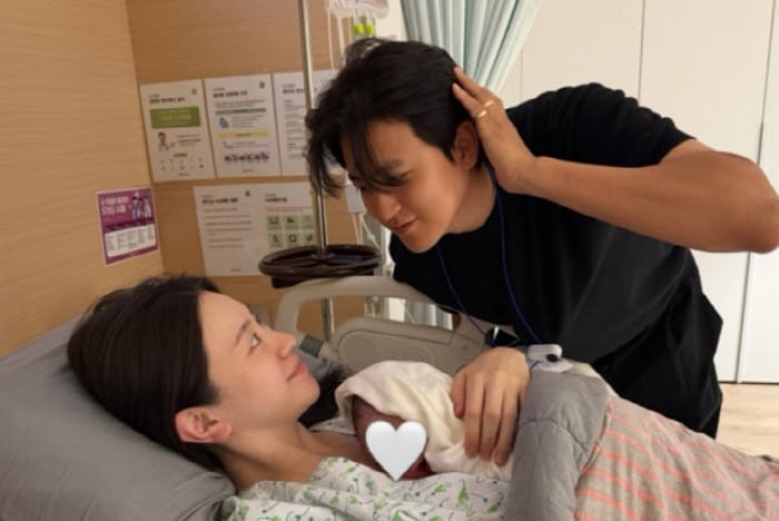 "예정일보다 빨랐다" '얼짱 출신' 유혜주, 둘째 子 출산 "첫째와 똑 닮아"