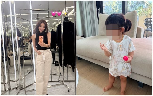 "日에서 선물 쏟아져" 손담비 딸 해이, 벌써부터 母 닮은 스타 기질