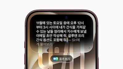 애플, ‘시리 AI’ 한국어 지원…메시지 읽고 앱 작업 대신