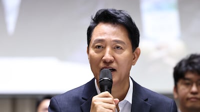 오세훈 서울시장이 6일 오전 서울시청에서 열린 '부동산 정상화를 위한 서울시민 대토론회'에서 인사말을 하고 있다. photo 뉴스1