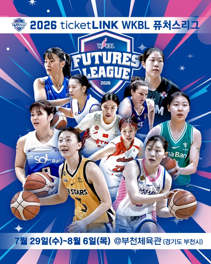 WKBL 퓨처스리그, 103명 출전 명단 공개…국내 6개팀, 해외 강호와 맞대결