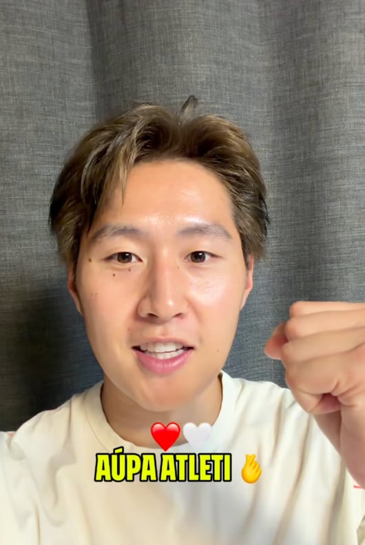 "빨리 알레띠 유니폼 입고 싶다"...이강인, 아틀레티코 첫 인사 "위대한 클럽 합류해 행복"