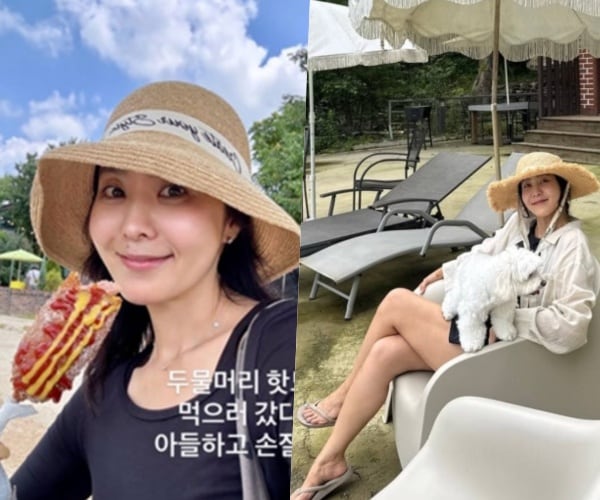 "손절할 뻔" 박지윤, 두물머리 갔다가 무슨 일?..아들과 반전