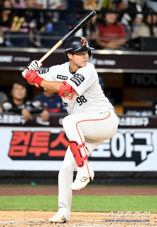 11일 대전 한화생명볼파크에서 열린 2025 KBO 퓨처스리그 올스타전, 한화 배승수가 타격을 하고 있다. 대전=허상욱 기자wook@sportschosun.com/2025.07.11/