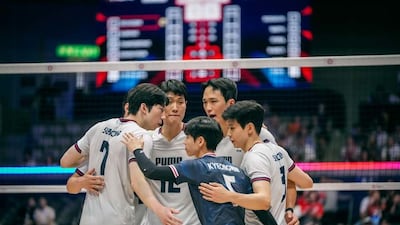 男배구, ‘훈련 취소’ 악재 딛고 대만 완파… 8강행 확정