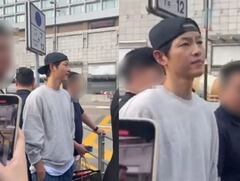 “송혜교랑 결혼했던 사람” 송중기, 전처 언급에 미간 팍..'무례 발언' 눈살 [Oh!쎈 이슈]