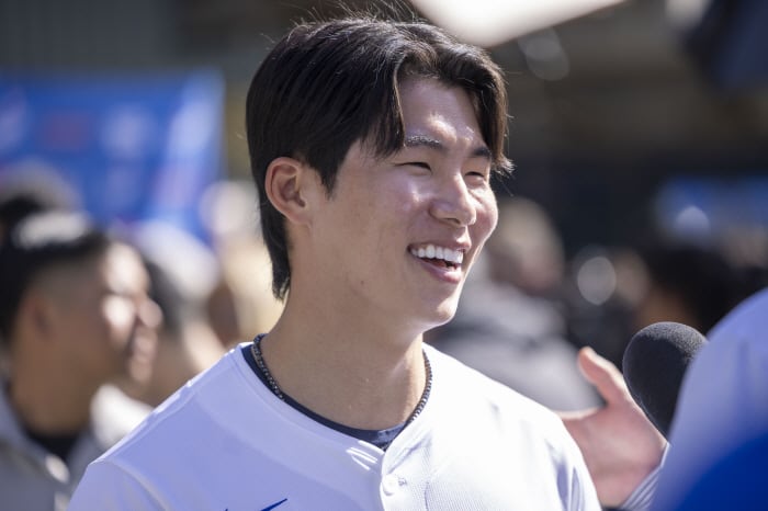 ◇김혜성이 개막전 선발 2루수로 나설 수도 있다는 전망이 나와 관심이 쏠린다. EPA연합뉴스