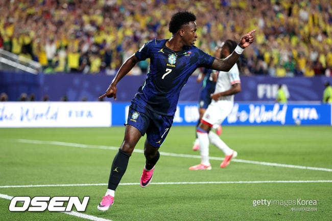 쿠냐 멀티골+비니시우스 쐐기골...'우승후보' 브라질, 아이티 3-0 완파하고 C조 선두 도약