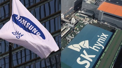 삼성전자와 SK하이닉스 로고./뉴스1