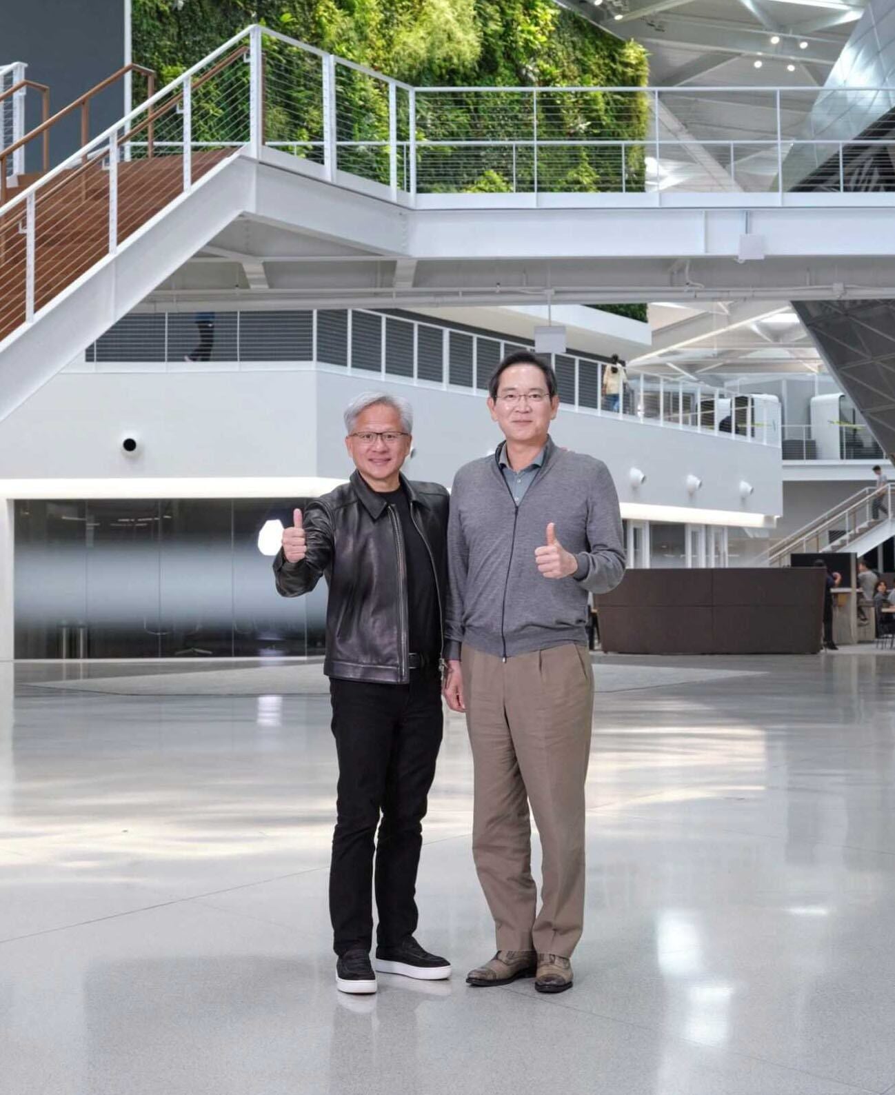 이재용·정의선·이해진, 엔비디아 본사서 젠슨 황 만나