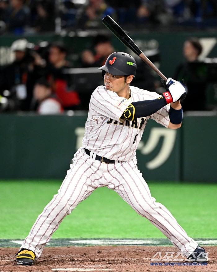 7일 일본 도쿄돔에서 열린 WBC(월드베이스볼클래식) 한국과 일본의 경기. 일본 곤도 겐스케가 타격을 하고 있다. 도쿄(일본)=허상욱 기자wook@sportschosun.com/2026.03.07/