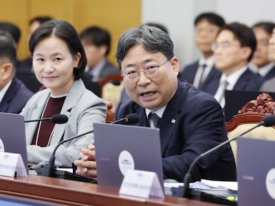 하준경 경제성장수석이 1일 이재명 대통령 주재로 청와대에서 열린 수석보좌관회의에서 발언하고 있다. 이날 이 대통령은 하 수석을 신임 정책실장으로 임명했다. 2026.10.1 ⓒ 뉴스1 이재명 기자