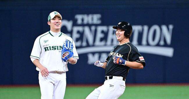 더 제너레이션 매치 현장 고우석-원태인 포토