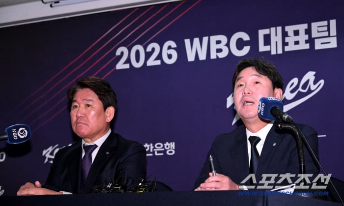류지현 감독이 이끄는 WBC(월드베이스볼클래식) 야구대표팀이 6일 프레스센터에서 기자회견을 갖고 WBC 최종명단을 발표했다. 류지현 감독이 질문에 답하고 있다. 허상욱 기자wook@sportschosun.com/2026.02.06/